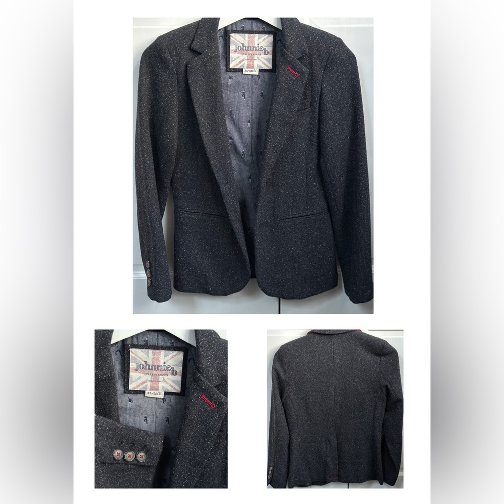 Mini Boden Boys Johnnie B Tweed Blazer size 11-12